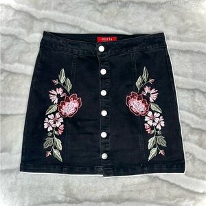 GUESS | Denim Embroidered Mini Skirt